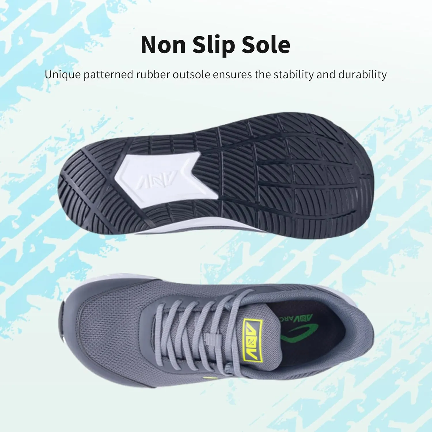 Wide Toe Box Shoes for Men Arch Support Walking Shoes Plantar Fasciitis Orthotic Tennis Sneakers