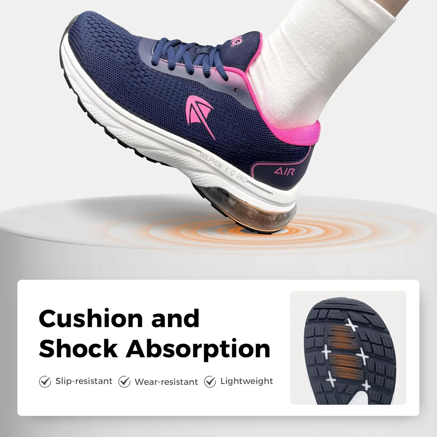 Wide Toe Box Shoes for Women Plantar Fasciitis Running Shoe Arch Support Walking Tennis Orthotic Breathable Extra Wide Width Athletic Sneakers US6-11