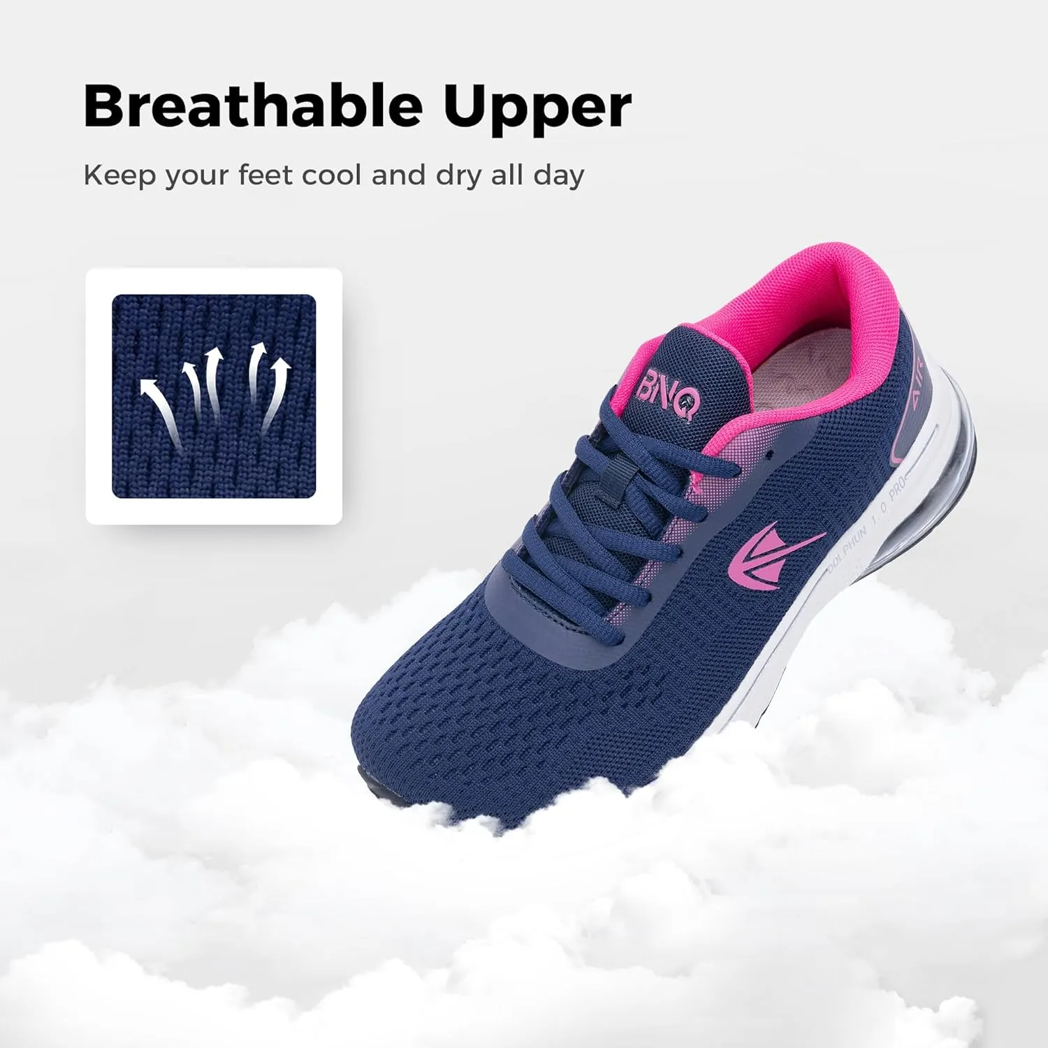 Wide Toe Box Shoes for Women Plantar Fasciitis Running Shoe Arch Support Walking Tennis Orthotic Breathable Extra Wide Width Athletic Sneakers US6-11