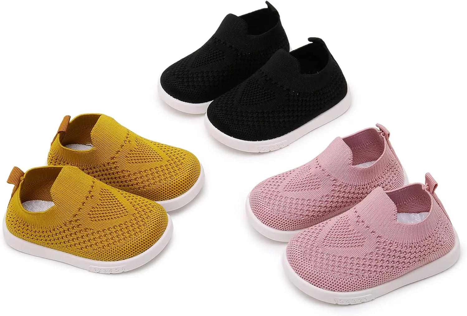 WILLFUN Toddler Sneakers 1-3 Years Baby First-Walking Mesh Shoes Infant Boy Girl Soft Sole Trainers Breathable Outdoor Shoes
