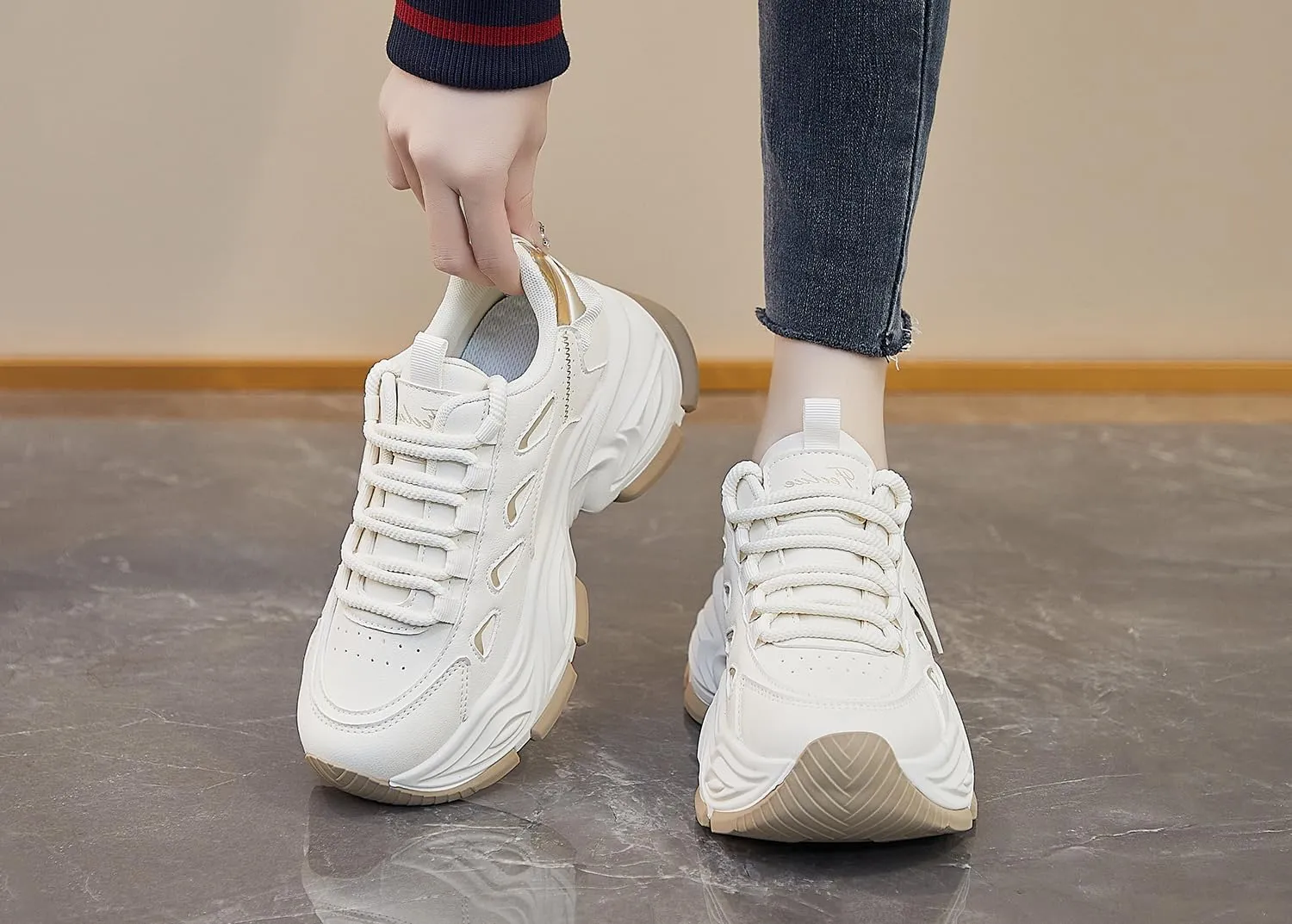 Women's Casual Platform Sneakers Y2K Cute Comfort Walking Shoes Sport Work Campus