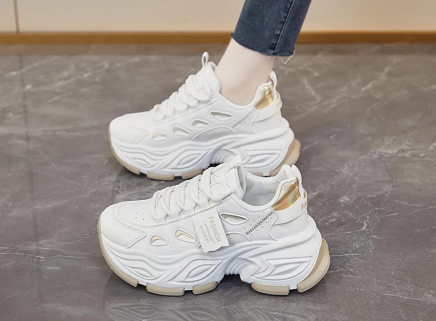 Women's Casual Platform Sneakers Y2K Cute Comfort Walking Shoes Sport Work Campus