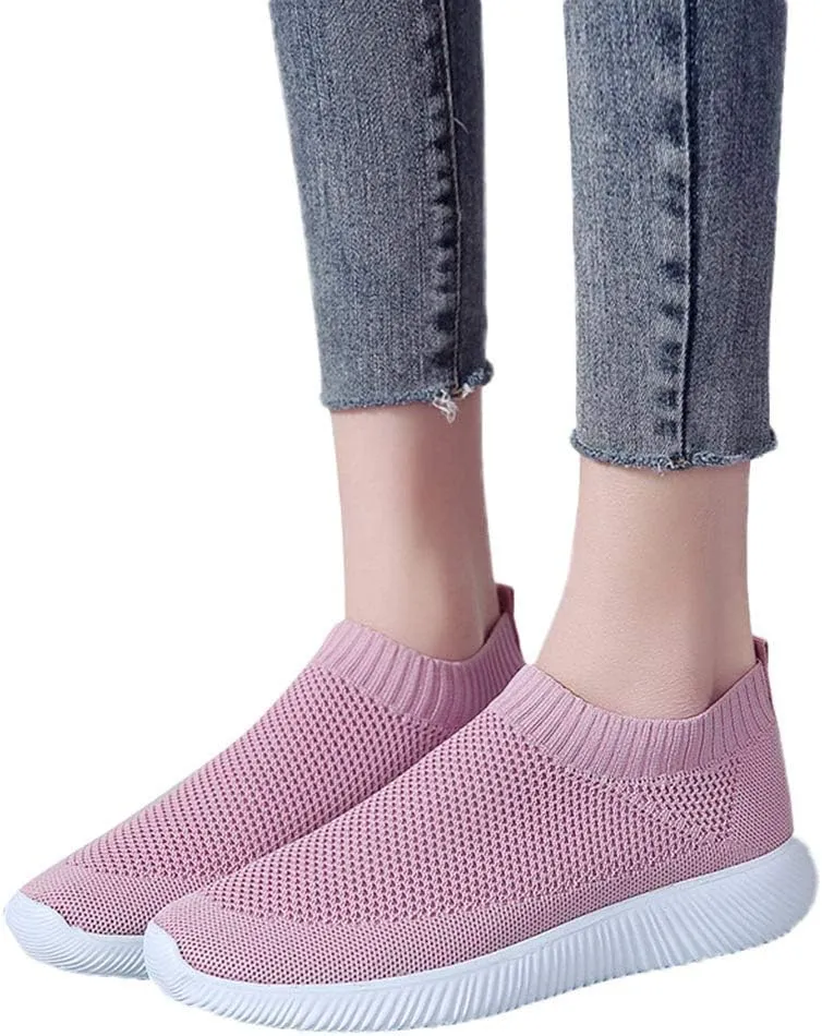 Women's Fashion Sneaker Non Slip Breathable Lightweight Comfortable Lace Up Slip On Tennis Shoes Arch Support Loafers Shoes for Women Waterproof Sneakers Women