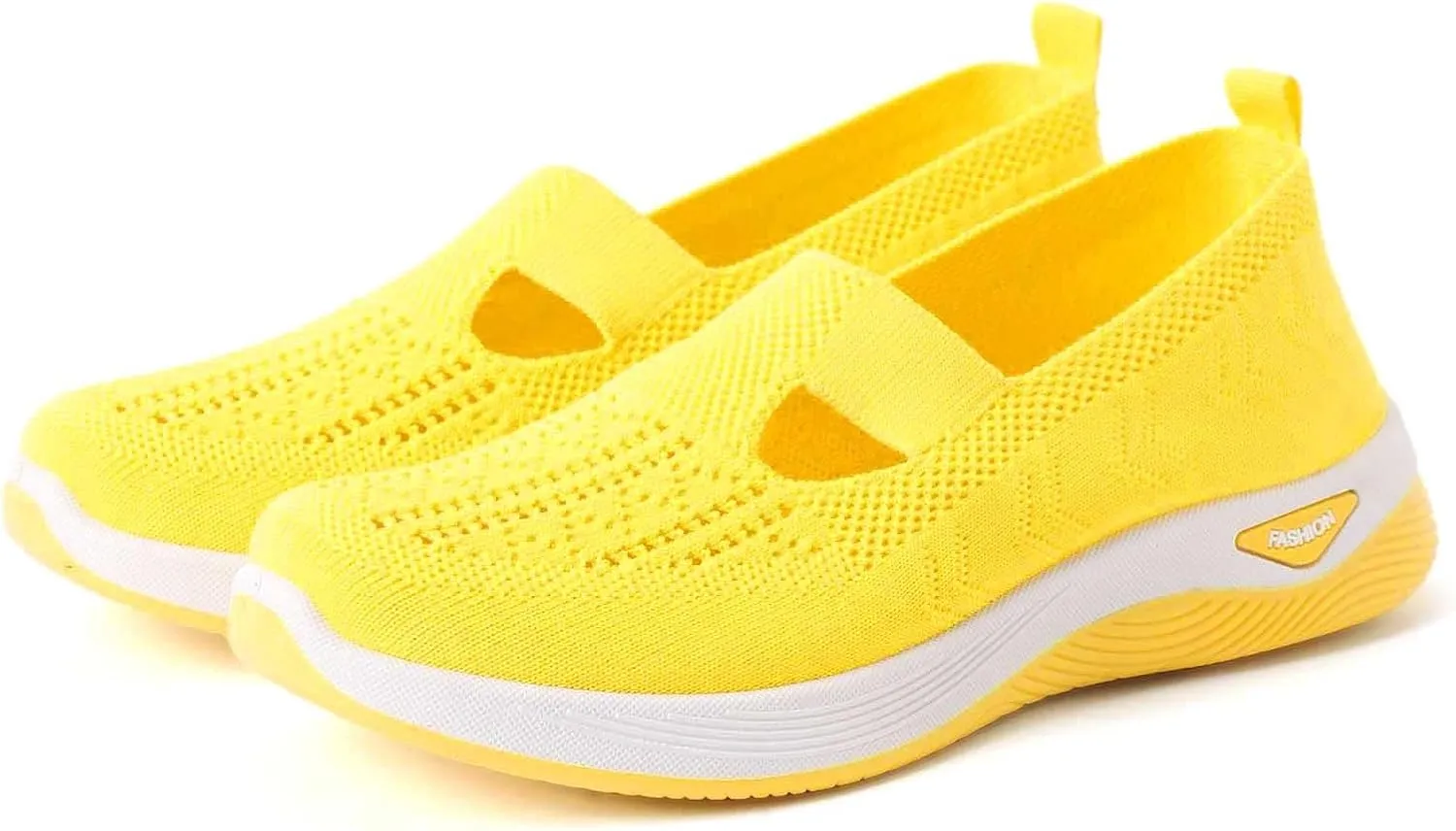 Women's Orthopedic Shoes Woven Wide Arch Support Slip-On Orthowalk Sneakers Casual Breathable Soft Anti-Skid Sports Footwear