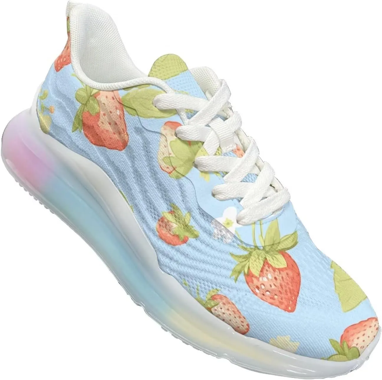 Women's Sneakers Lightweight Air Cushion Shoes Sports Running Tennis Shoes Non Slip Breathable Mesh Athletic Sneakers Walking Shoes US 6-11