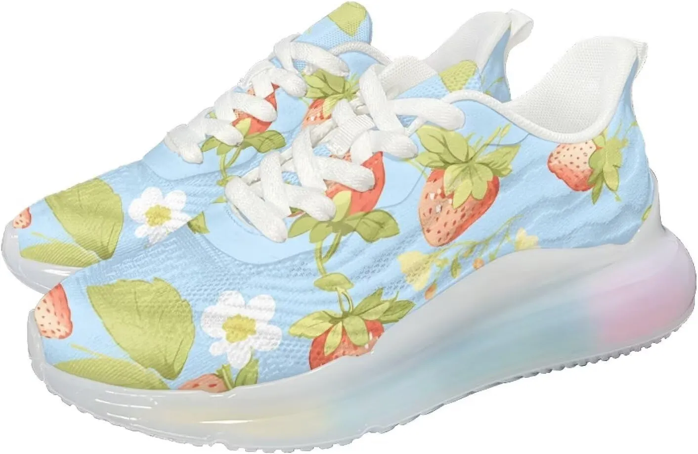 Women's Sneakers Lightweight Air Cushion Shoes Sports Running Tennis Shoes Non Slip Breathable Mesh Athletic Sneakers Walking Shoes US 6-11