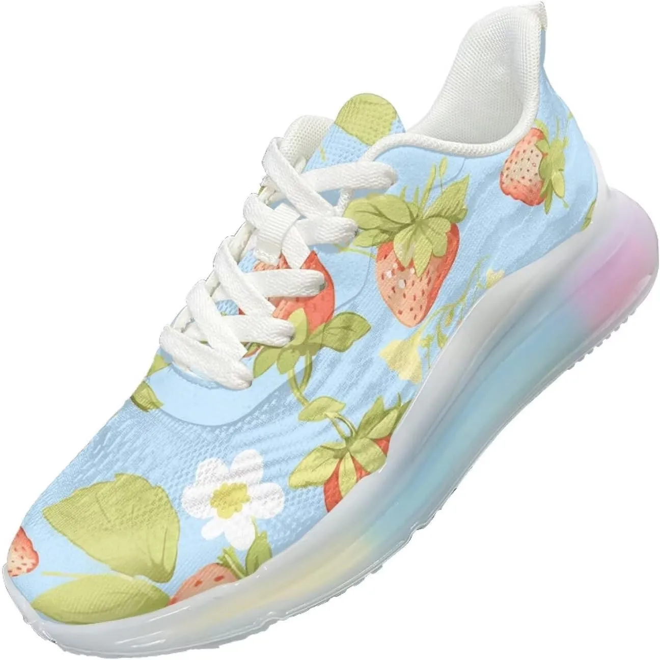Women's Sneakers Lightweight Air Cushion Shoes Sports Running Tennis Shoes Non Slip Breathable Mesh Athletic Sneakers Walking Shoes US 6-11