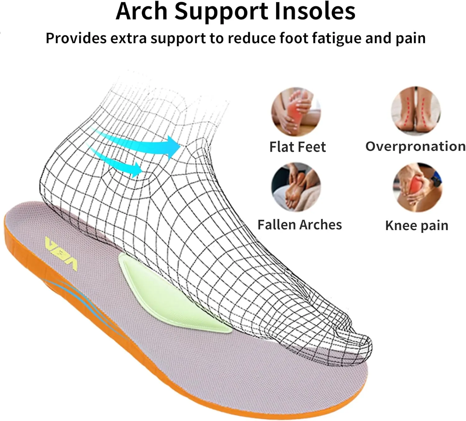 Womens Wide Toe Box Shoes Arch Support Walking Shoes Orthotic Wide Tennis Sneakers for Plantar Fasciitis
