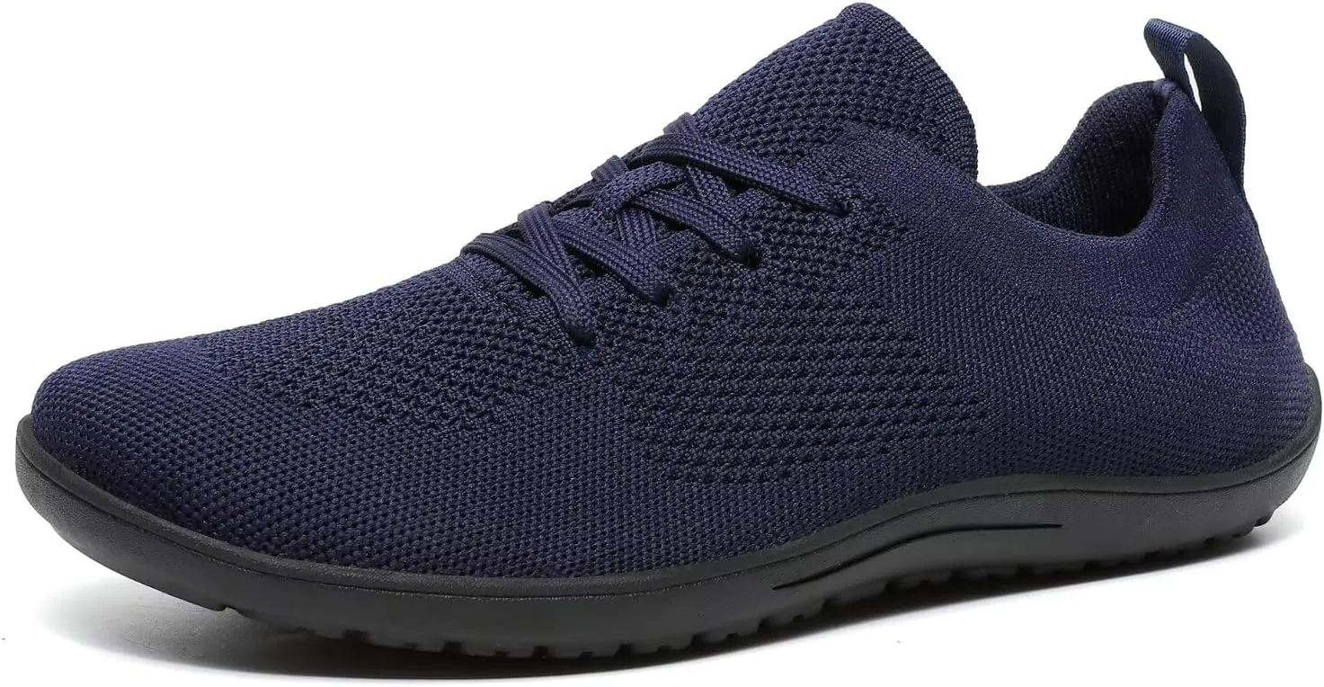Women's Wide Toe Minimalist Barefoot Walking Shoes Breathable Casual Tennis Gym Athletic Sneakers