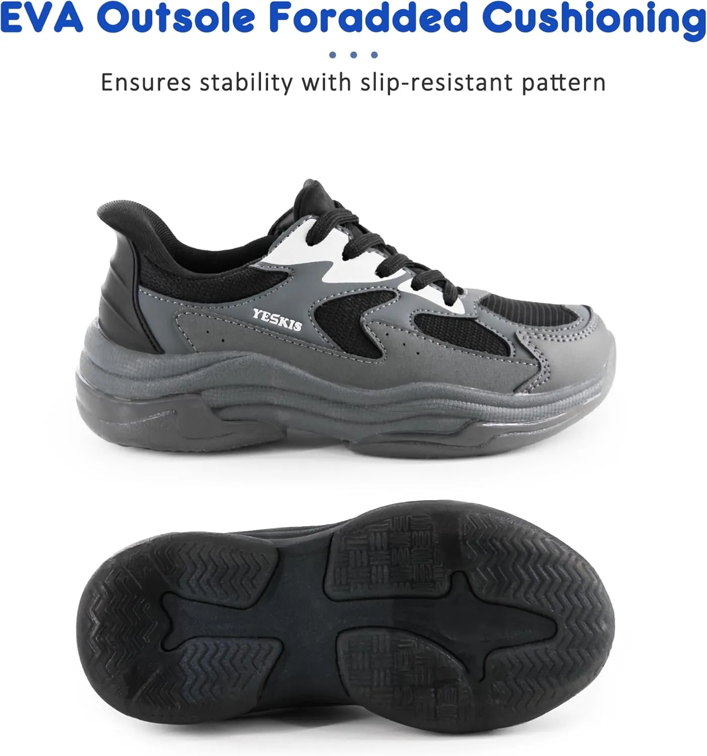 YESKIS Boys Girls Light Up Shoes Kids Lightweight Breathable Mesh Led Flashing Fashion Running Sneakers for Toddler Little Kid