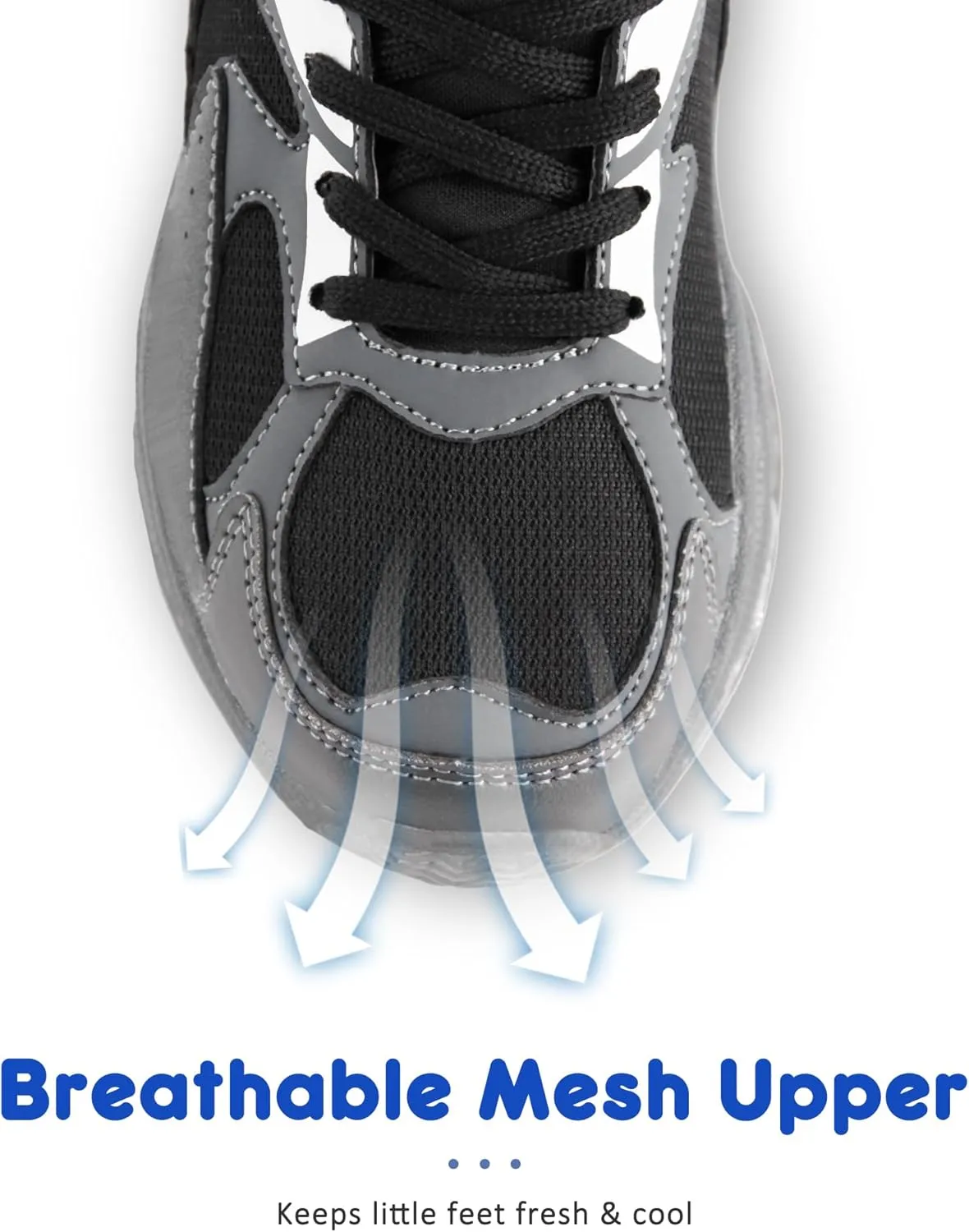 YESKIS Boys Girls Light Up Shoes Kids Lightweight Breathable Mesh Led Flashing Fashion Running Sneakers for Toddler Little Kid