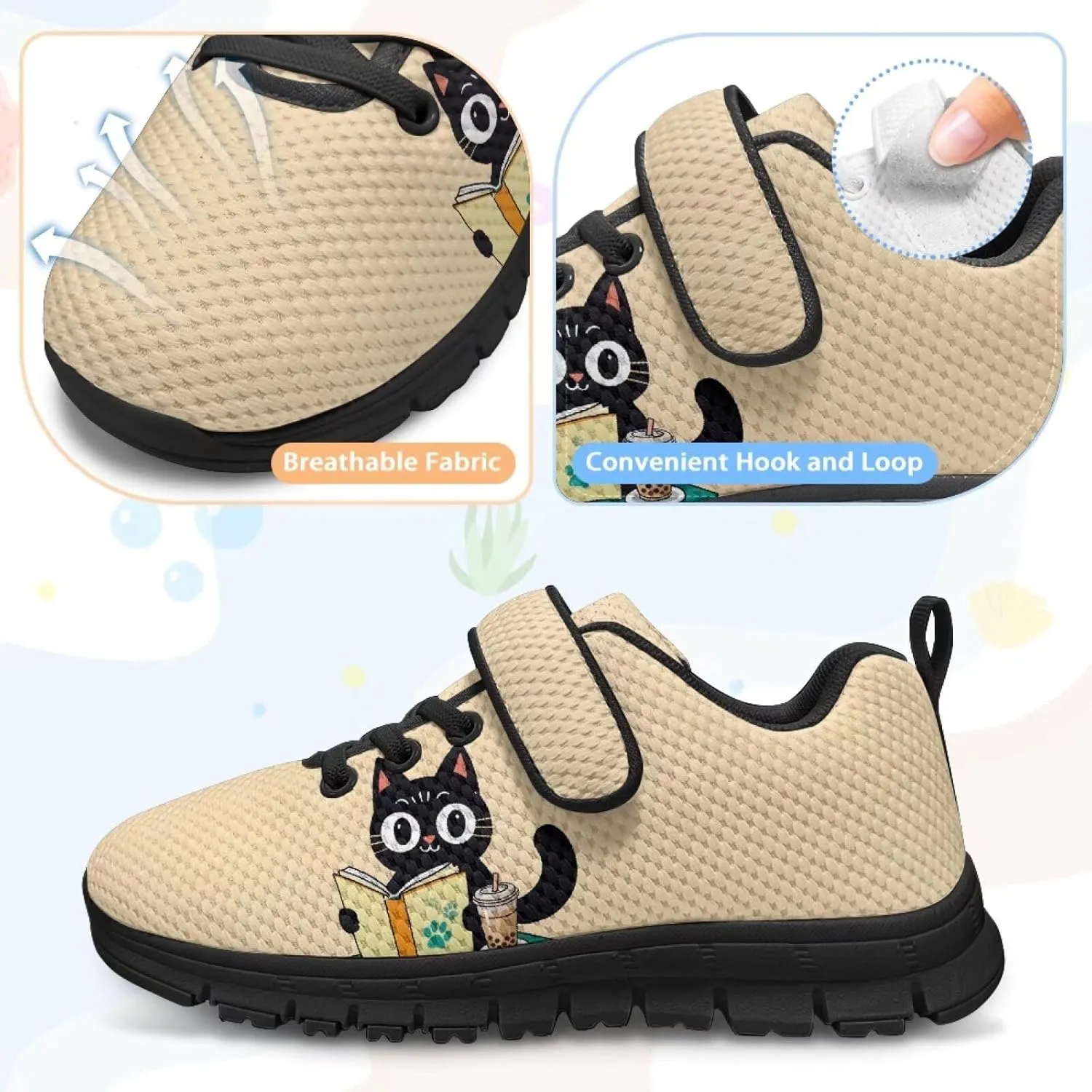 YEXIATODO Girl Boys Slip-On Sneakers Toddler/Little Kid/Big Kid Lightweight Fashion Breathable Tennis Walking Shoes 11-2.5