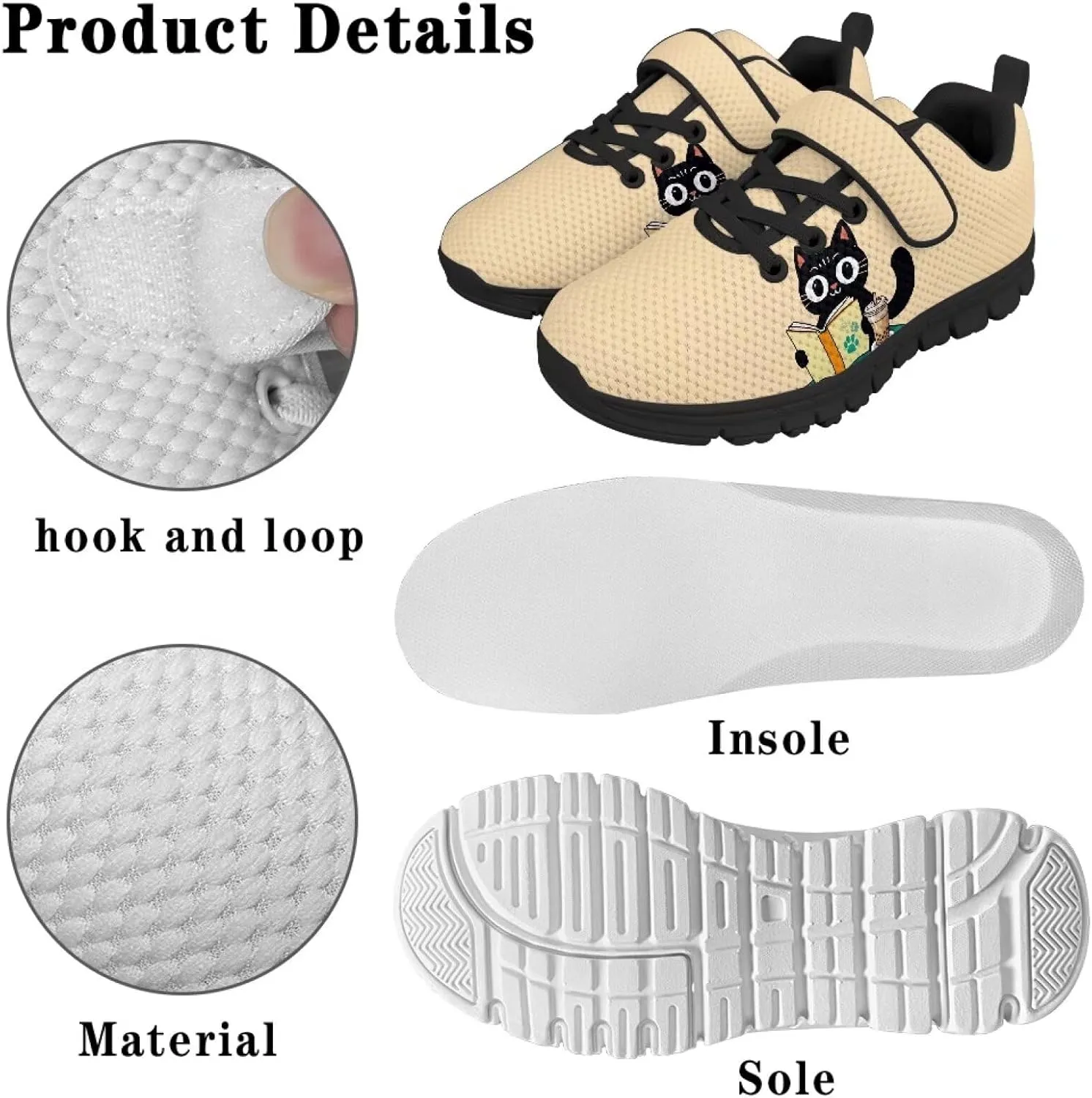 YEXIATODO Girl Boys Slip-On Sneakers Toddler/Little Kid/Big Kid Lightweight Fashion Breathable Tennis Walking Shoes 11-2.5