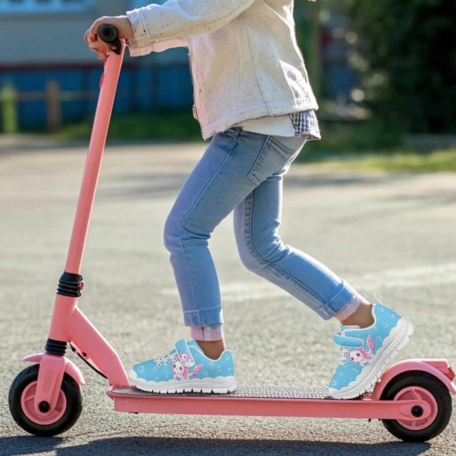 YEXIATODO Sneakers for Girls Boys Toddlers Slip on Shoes Hands Free Shook and Loop chool Shoes Athletic Shoes US 1-13